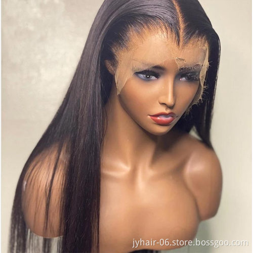 HdEli Hair  Lace Front Human Hair Wigs Pre Plucked Natural Hairline Brazilian Straight Human Hair Wigs For Black Women